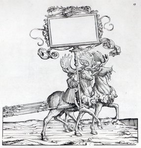 Szene aus Maximilians Triumphzug, um 1516-18 von Hans Burgkmair