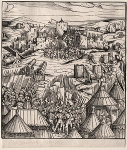 Der Sturm auf Nantes von Hans Burgkmair