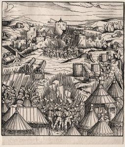 Die Erstürmung von Nantes, 1512-1515 von Hans Burgkmair