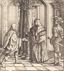 Eine Nachricht über die Hochzeit des Weißen Königs von Hans Burgkmair I