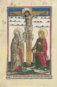 Christus am Kreuz mit der Jungfrau und dem Heiligen Johannes