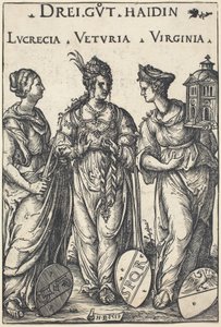 Lucretia, Veturia und Virginia von Hans Burgkmair I