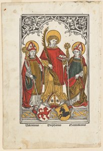 Der heilige Valentin, der heilige Stephanus und der heilige Maximilian von Hans Burgkmair I