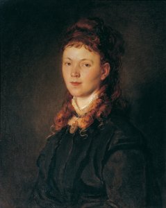 Mädchen mit rotblondem Haar