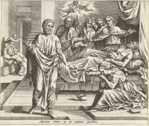 Der Tod des reichen Mannes von Hans Collaert (I) (possibly)