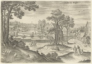 Ansicht von Elsene
Ansichten aus der Umgebung von Brüssel (Serientitel) von Hans Collaert (I)