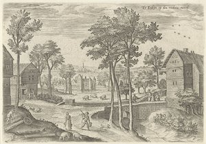 Ansicht der Hauptstraße von Laken von Hans Collaert (I)