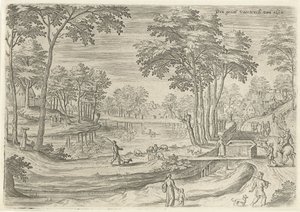 Ansicht des Kanals von Elsene