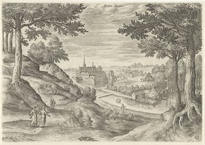 Ansicht des Klosters von Zevenborren von Hans Collaert (I)