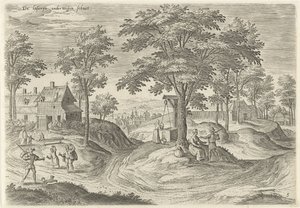 Ansicht des Leprosenhauses von Scheut
Ansichten aus der Umgebung von Brüssel (Serientitel) von Hans Collaert (I)