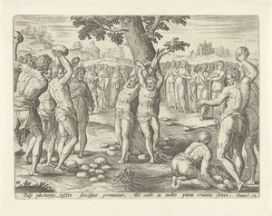 Steinigung der Ältesten von Hans Collaert (I)