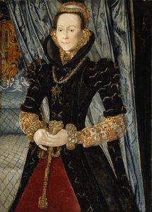 Porträt einer Dame der Wentworth-Familie, wahrscheinlich Jane Cheyne von Hans Eworth