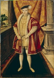 Porträt von König Eduard VI. von England und Irland von Hans Eworth or Ewoutsz