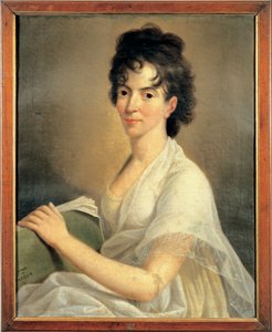 Porträt von Costanze Weber, Ehefrau von Wolfgang Amadeus Mozart von Hans Hansen