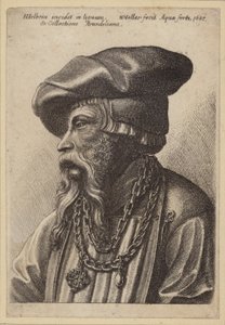 Bärtiger Mann mit Kettenhalsband von Hans Holbein der Jüngere