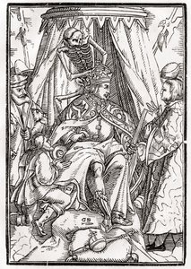 Der Tod kommt für den Kaiser, graviert von Georg Scharffenberg, aus 