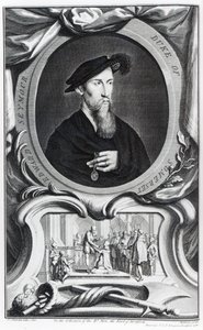 Edward Seymour, 1. Herzog von Somerset, graviert von Jacobus Houbraken, 1738