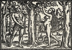 Der Fall von Adam und Eva, aus 