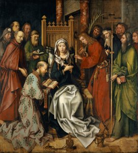 Der Tod der Jungfrau, vom Altar der Dominikaner in Frankfurt, 1501 von Hans Holbein the Elder
