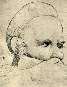 Der Kopf eines Armbrustschützen, der zielt, 1514-1515, 1943 von Hans Holbein the Elder