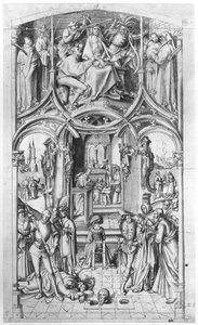 Vorbereitende Zeichnung für "Basilica San Paolo fuori le mura"