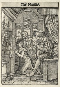 Totentanz: Die Nonne von Hans Holbein the Younger