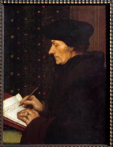 Porträt von Erasmus von Rotterdam von Hans Holbein der Jüngere