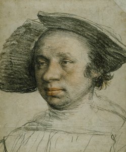 Porträt eines Jugendlichen mit breitrandigem Hut, ca. 1524-26 von Hans Holbein der Jüngere