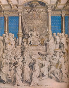 Salomo und die Königin von Saba, ca. 1534 von Hans Holbein der Jüngere