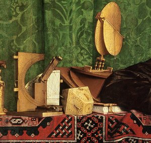 Die Botschafter, 1533 (Detail) von Hans Holbein der Jüngere