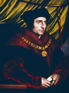 Thomas More, englischer Staatsmann, Gelehrter und Heiliger, ca. 1527 von Hans Holbein der Jüngere