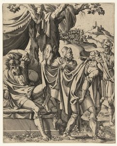Trunkenheit Noahs von Hans Liefrinck (I) (attributed to)
