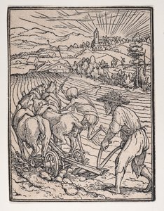 Der Bauer oder Pflüger, aus Der Totentanz