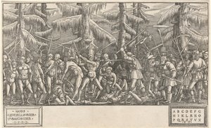 Schlacht der nackten Männer und Bauern von Hans Lützelburger, after Master NH