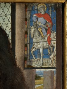 (Detail) des Diptychons von Maarten van Nieuwenhove von Hans Memling