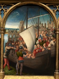 (Detail) des Reliquiars der hl. Ursula von Hans Memling
