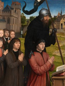 (Detail) Triptychon von Willem Moreel von Hans Memling