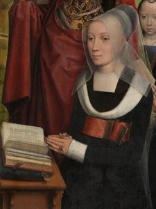 (Detail) Triptychon von Willem Moreel von Hans Memling