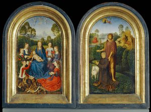 Diptychon von Jan Du Cellier, Bürger von Brügge