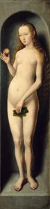 Eva. Seitenflügel des kleinen Triptychons des Heiligen Johannes des Täufers