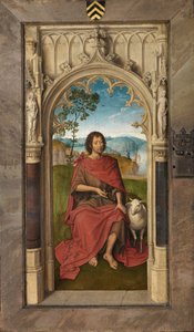 Äußeres Panel des Triptychons von Jan Floreins von Hans Memling