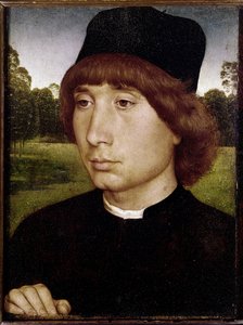 Porträt eines jungen Mannes von Hans Memling