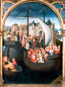 St. Ursula-Schrein, Abreise aus Basel, 1489