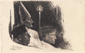 Der Erzbischof von Florenz feiert die Ostermesse
