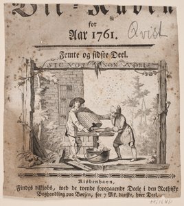 Titelvignette zu "Bii-Kuben für das Jahr 1761", V Teil von Hans Quist