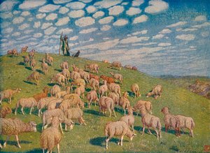 Weide im Frühling, um 1900 1903-1904
