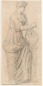 Frau spielt eine Lyra von Hans Rottenhammer