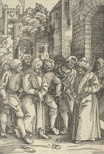 Christus vor Pilatus vor seinem Palast, aus Speculum passionis domini nostri Ihesu C..., 1507