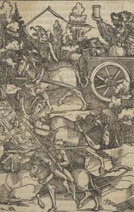 Der betrunkene Mann auf einem Wagen auf dem Weg zur Hölle, aus Hymmelwagen auff dem, wer wol lebt....., 1517