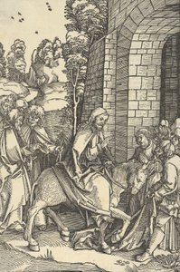 Der Einzug in Jerusalem, aus Speculum passionis domini nostri Ihesu Christi von Hans Schäufelein the Elder
